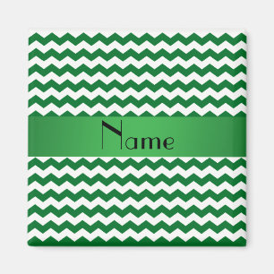Aangepaste naam groene chevrons magneet