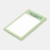 Aangepaste Naam Groene Leraar Post-it® Notes (Schuin)