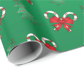 Aangepaste naam groene snoepsnoeren voor armadillo cadeaupapier (Rol Hoek)