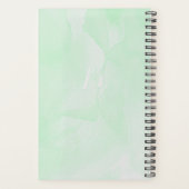 Aangepaste naam groene waterverf planner (Achterkant)