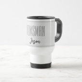 Aangepaste naam Groomsman Travel Mug Reisbeker (Voorkant rechts)