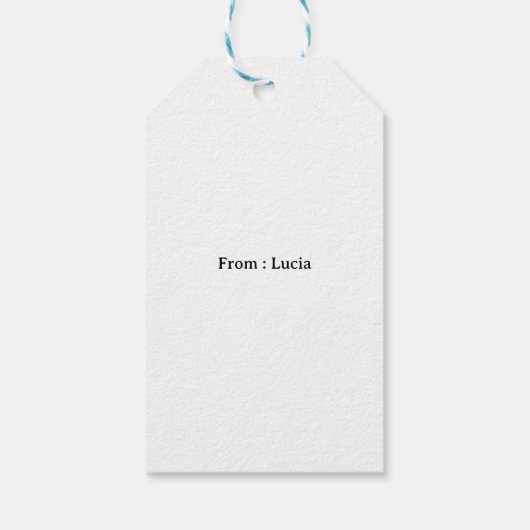 Aangepaste Naam Halloween Gift Labels | spookhuis Cadeaulabel (Achterkant)