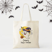 Aangepaste naam Halloween Trick or treat Leuke Gho Tote Bag