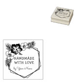 Aangepaste naam Handgemaakt met Liefde Rubberstempel (Gestempeld)