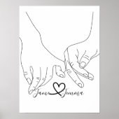 Aangepaste naam Handlijn Poster (Voorkant)