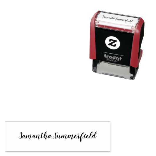 Aangepaste naam Handtekening Bedrijfseigenaar Scri Zelfinktende Stempel (In situ)