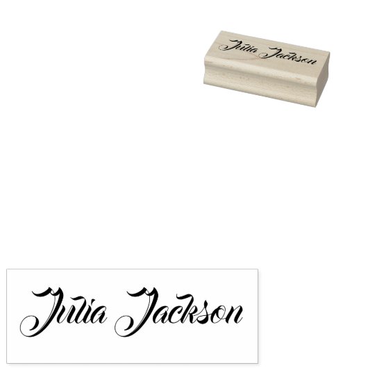 Aangepaste naam Handtekening Rubberstempel (Gestempeld)