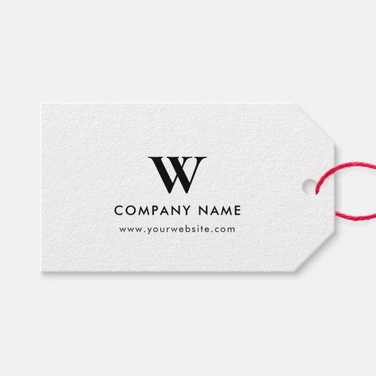 Aangepaste Naam Hang Kleding Labels met String & H Cadeaulabel (Voorkant (Horizontaal))