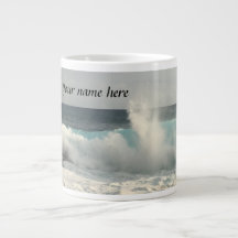 Aangepaste naam Hawaii Jumbo koffiemok
