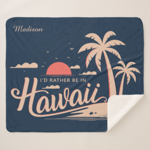 Aangepaste naam Hawaii Sherpa Deken