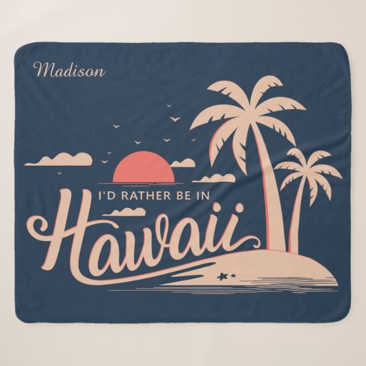 Aangepaste naam Hawaii Sherpa Deken (Voorkant (horizontaal))