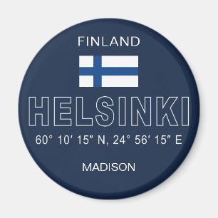 Aangepaste naam Helsinki Coördinaten Magneet