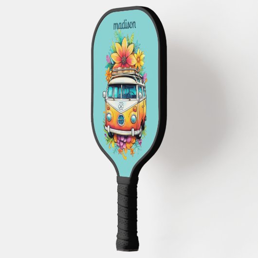 Aangepaste naam Hippie Van Pickleball Paddle (Links)