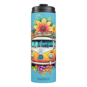 Aangepaste naam Hippie Van Thermosbeker