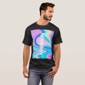Aangepaste naam Holographic Modern Parents Tshirts (Voorkant volledig)