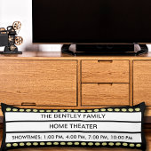 Aangepaste naam Home Movie Theater Marquee Persoon Lichaamskussen