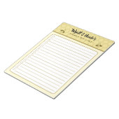 Aangepaste Naam Honey Do Lijst Notitieblok (Schuin)