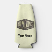 Aangepaste naam Hoppy Endings Beer Bottle Cooler (Voorkant)