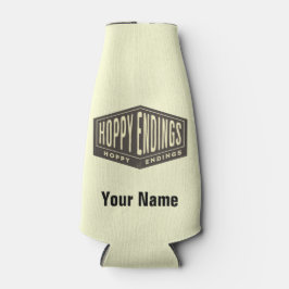 Aangepaste naam Hoppy Endings Beer Bottle Cooler