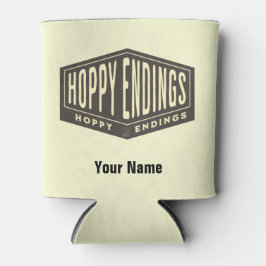 Aangepaste naam Hoppy Endings Beer Bottle Cooler