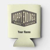 Aangepaste naam Hoppy Endings Beer Bottle Cooler (Achterkant)
