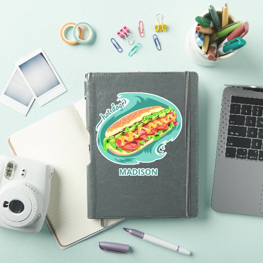 Aangepaste naam Hot Dog Sticker (iPad Cover)