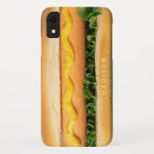 Aangepaste naam Hotdog-telefoongevallen Case-Mate iPhone Case (Achterkant)