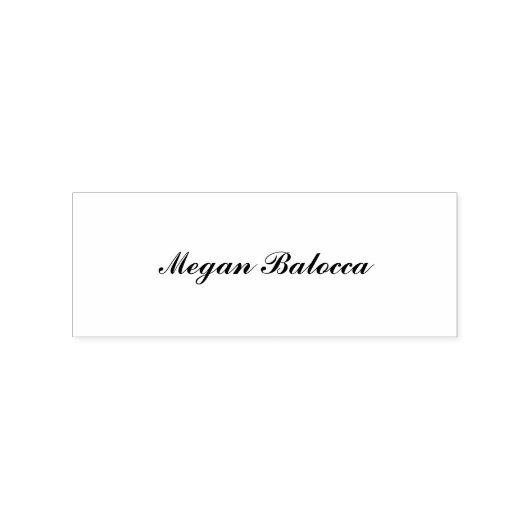 Aangepaste Naam Hout Rubber Stamp 1 x 2.5 Inch Rubberstempel (Gestempeld)