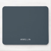 Aangepaste naam Houtskoolblauw Muismat (Voorkant)