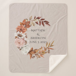 Aangepaste naam Huwelijksgeschenk, Gepersonaliseer Sherpa Deken