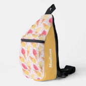 Aangepaste naam Ice Cream Pattern Sling Bag (Rechterhoek)