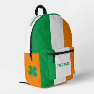 Aangepaste naam Ierland Bedrukte Rugzak
