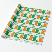 Aangepaste naam Ierland Cadeaupapier (Uitgerold)