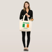 Aangepaste naam Ierland Grote Tote Bag (Voorkant (model))