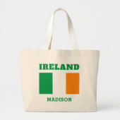 Aangepaste naam Ierland Grote Tote Bag (Voorkant)