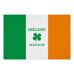 Aangepaste naam Ierland Perfect Poster