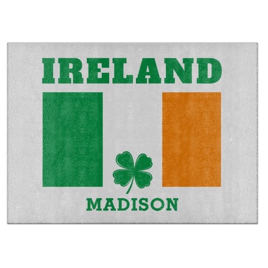 Aangepaste naam Ierland Snijplank (Voorkant)