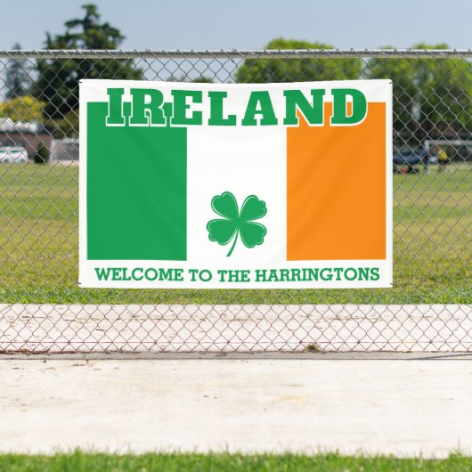 Aangepaste naam Ierland Spandoek (Insitu)