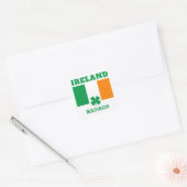 Aangepaste naam Ierland Vierkante Sticker (Envelop)