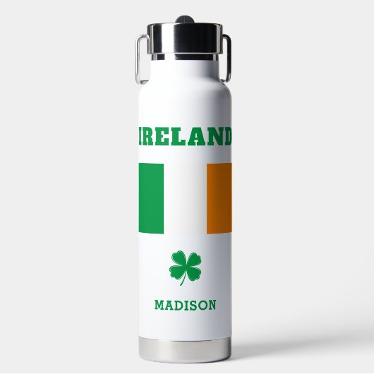 Aangepaste naam Ierland Waterfles (Voorkant)