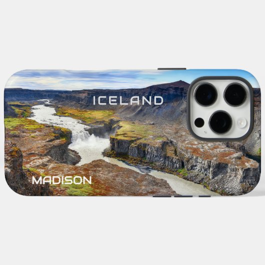 Aangepaste naam IJsland Case-Mate iPhone Case (Achterkant (horizontaal))