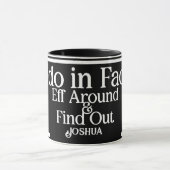 Aangepaste naam Ik doe in feite FAFO koffie Mok (Midden)