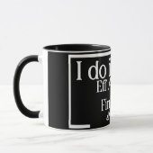 Aangepaste naam Ik doe in feite FAFO koffie Mok (Links)