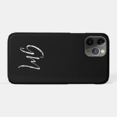 Aangepaste naam Initialen gepersonaliseerd in twee Case-Mate iPhone Case (Achterkant (horizontaal))