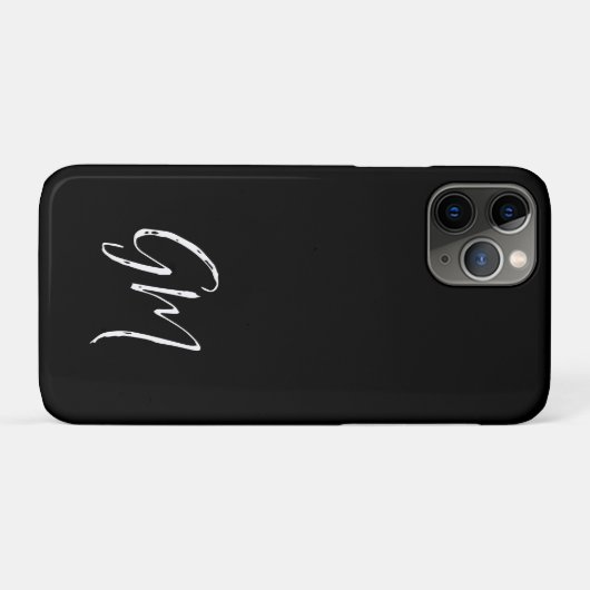 Aangepaste naam Initialen gepersonaliseerd in twee Case-Mate iPhone Case (Achterkant (horizontaal))