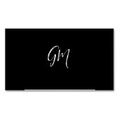 Aangepaste naam Initialen gepersonaliseerd in twee Magnetisch Visitekaartje (Voorkant)