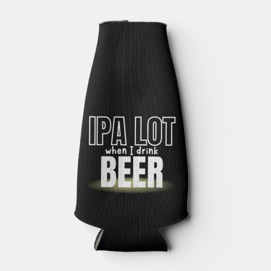 Aangepaste naam IPA-partij Funny Cool Beer Flesjeskoeler (Voorkant)
