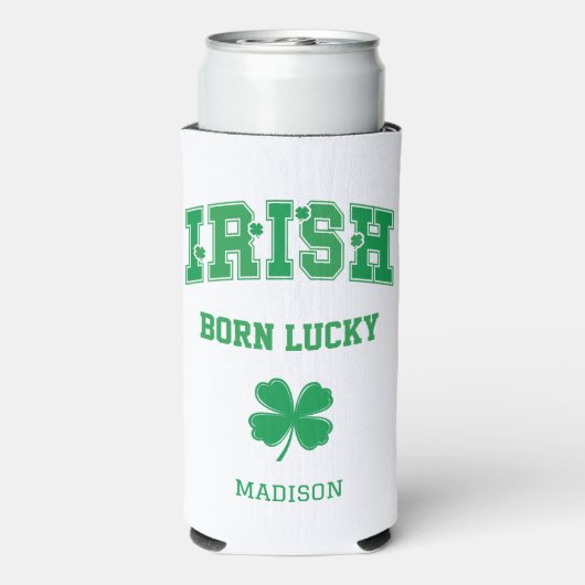 Aangepaste naam Irish Born Lucky (Seltzer Achterkant)