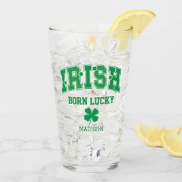 Aangepaste naam Irish Born Lucky Glas