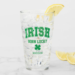 Aangepaste naam Irish Born Lucky Glas